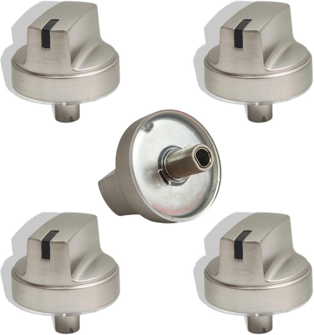 WB03X29354 Gas Stove Knobs Replacements, 5 Pack Cooktop Knobs Compatible with GE PGP7030SL1SS PGP7036SL1SS PGP9036SL2SS PGP7030SL4SS PGP7036SL4SS Gas Range Knobs etc