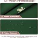 Outdoor Bench Cushions for Outdoor Furniture, 45x18 Inch, Waterproof Patio Furniture Cushion, Fade Resistant Bench Cushions for Porch Swing, Long Bench, Indoor, Dark Green