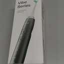 Aquasonic Vibe Series Ultra-Whitening Toothbrush  ADA Accepted Electric Toothbrush - 8 Brush Heads & Travel Case  40,000 VPM Motor & Wireless Charging - 4 Modes w Smart Timer  Charcoal Metallic