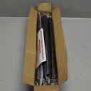 Shower Curtain Rod Adjustable 43-78 inch, 1"Diameter Spring Tension Curtain Rod No Drill, Anti-Rust Non-Slip Shower Rod, Black Shower Curtain Rod for Bathroom Tension