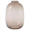 YANWE1 Brown Glass Vase, 10 Inches Large Glass Vase, Tall Glass Vases for Flowers, Modern Round Vases for Living Room, Dining Table, Shelf, Wedding, Office, Home