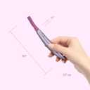 Panasonic Women’s Facial Hair Remover and Eyebrow Trimmer with Pivoting Head, Includes 2 Gentle Blades for Brow and Face and 2 Eyebrow Trim Attachments, Battery-Operated – ES2113PC