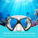 Snorkeling Gear for Adults, Dry Snorkel, Mask Set Adult, Diving Scuba Mask, Scuba Gear, Swimming Goggles with Nose Cover, Swim Freediving Tempered Glass Panoramic View Travel Packages