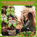 12 Pcs Lime Green Bow for Christmas Tree 6 Inch Green Furry Christmas Hanging Wreaths Bow Holiday Dot Bows Ornaments for Xmas Gift Wrapping Garland Mantel Home Party Decor Party Supplies