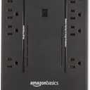 Amazon Basics UPS Battery Backup & Surge Protector, 600VA/360W, 8 Outlets, Standby Uninterruptible Power Supply, Power Outage Protection, Compact Design, Black