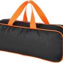 BBQ Tool Bag: Portable Grill Accessories Storage Tote for Grill Utensils Set, Large Capacity Oxford Tool Organizer for Outdoor Picnic, Camping & BBQ Party, 14.76 x 5.11 x 4.72 Inches