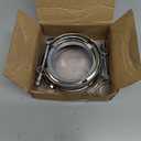 T304 Stainless Steel 3.0" ID to 4.0" ID Exhaust V-Band w/Clamps 3.0 Adapter Flange Reducer