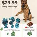 2 x Dog Toys for Aggressive Chewers 3 Pack: Tough Dog Toys for Medium Large Breeds, Bacon Flavored Indestructible Dog Toy, Heavy Duty Nylon Chew Bone Dog Toys to Keep Them Busy 20-90 lbs