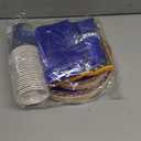 168Pcs Blue Eid Ramadan Decorations for Home Mosque Lantern Moon Plates and Napkins Cups Forks Islamic Muslim Decor Tableware Sets for Eid al-Fitr Decor al-Adha Festival Home Party Supplies Serves 24