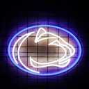 Pen State Neon Sign for Room Decor Neon Light LED Team Sign Sports Neon Sign for Man Cave Wall Decor University Dormitory Decoration USB Powered Dimmable 15.2"*10.8"