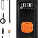 Tire Inflator Portable Air Compressor Cordless Mini Automatic Air Pump with Digital Pressure Gauge 150PSI 3X Fast Inflation and Auto Shutoff SOS Light Tires Pump for Car (Black)