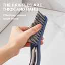 4 x Crevice Cleaning Brush,Spring Cleaning 0rganization Multifunctional Grout Cleaning Supplies, Cleaning Tools for Household, Kitchen, Bathroom, Window, Vehicle, Faucets, Toilet (Blue)