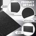 Sasylvia 1/4" Thick 24" x 36" Black Hdpe Sheet Textured Front Smooth Back