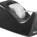 Scotch Desktop Tape Dispenser, Black Two-Tone, 1 Dispenser/Pack (C60-BK) (Up To 3/4 In)