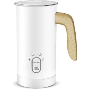 Tumidy Milk Frother Electric, Coffee Frother, Warm and Cold Milk Foamer,4 IN 1 Automatic Milk Warmer Stainless Steel for Coffee, Latte, Hot Chocolate (White)