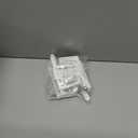 2 x TonGass 4-Pack RV Curtain Holders with Screws (White)  Camper & Motorhome Curtain Clips for Window Drapes, Heavy-Duty Plastic Retainers for RV, Boat, and Trailer Curtains