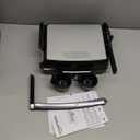 Amazon Basics Panini Press & Electric Indoor Grill with Temperature Control, Non-Stick Ceramic Plates, Black