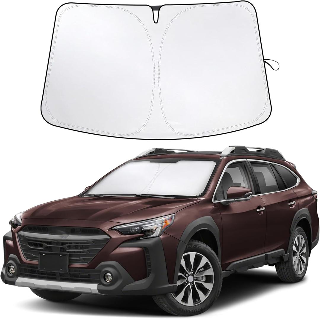 EcoNour Windshield Sunshade Compatible for Subaru Outback 2020-2023 2024 2025, Sun Visor for Front Windshield & Window Sun Shade Cover, UV Heat Blocker & Protector, Car Accessories, Subaru, Outback (2020-2025)