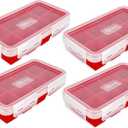 IceTopper XL Ice Cube Tray with Attached Lids - Easy Release Ice Cube Molds, 8 Large Cubes per Tray, Stackable, Microwave & Dishwasher Safe, 100% Food Grade Silicone, BPA Free & Recyclable (4 Pack)