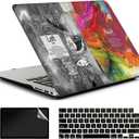 Case for MacBook Air 15 Inch M5 2026 M4 2025 M3 2024 M2 2023 A3241 2022 (A3448 A3241 3114 A2941 - Protective Plastic Hard Shell, Keyboard Cover and Screen Protector - Left Right Brain 2