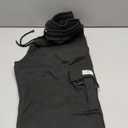 Men's Cargo Sweatpants Casual Fleece Joggers Loose Fit Open Bottom Athletic Pants for Men with Pockets, Size XL, Black