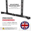 Sound bass Arc TV Mount, Black, Compatible with Sonos Arc Soundbar and Ultra Version, Mounting Bracket for TV, Hardware Kit Included, Designed in the UK