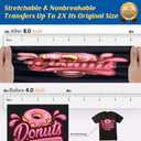 TransOurDream Heat Transfer Paper for Dark T Shirts (12 Sheets, 8.5x11", Dark 1.0) Iron on Transfers Paper for Inkjet Printer Printable Heat Transfer Vinyl for Dark Fabrics