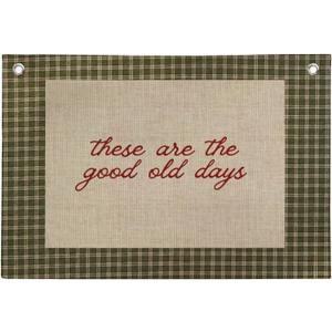 NaZaUK These Are The Good Old Days Wall Hanging Canvas Banner, Vintage Kids Wall Art Decor, Vintage Boys Room Decor, Inspirational Canvas Banner for Boys Girl Room Bedroom Decor, 20x30 Inch