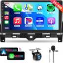 2G+64G Car Stereo Radio for Honda Accord 8th 2008-2013 with Wireless Carplay Android Auto, 10.1 inch Touch Screen Head Unit, Android 13/HiFi Audio/GPS Navi/WiFi/Bluetooth/SWC/HD Backup Camera