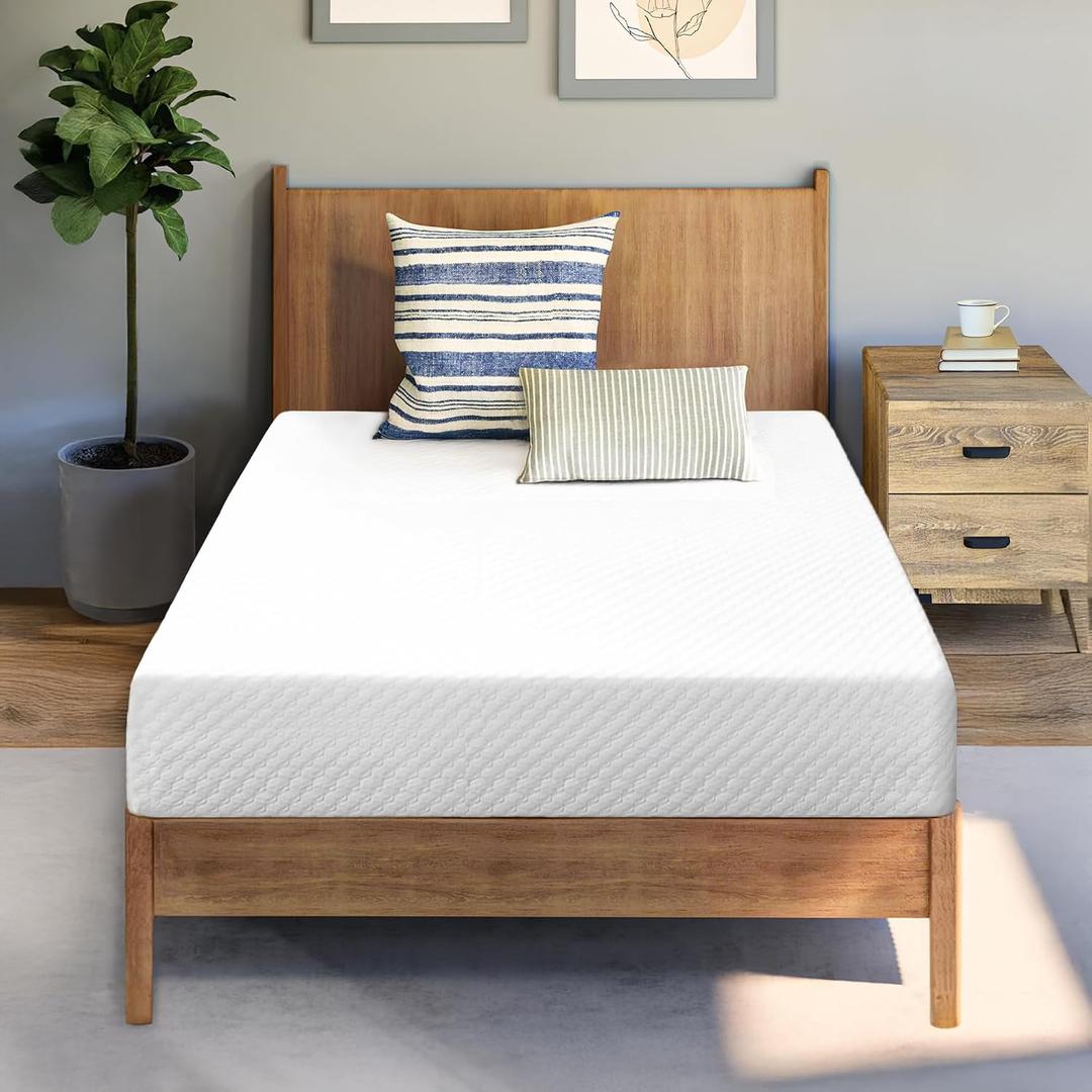Neo Sleep 6 Inch Twin Cooling Gel Memory Foam Mattress, Medium Feel Comfort & Support with Pressure Relief, Breathable Memory Foam, CertiPUR-US Certified, Mattress in a Box (Twin, 6 in)