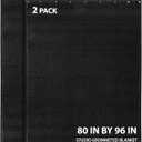 2 Pack Large Sound Dampening Blankets - 96" x 80" Heavy Duty 850GSM Acoustic Blankets for Studio Soundproofing, Noise Reduction in Rooms, Home Theaters | Grommets for Easy Hanging, Light Blocking