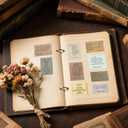 2 x Anwyll 180Pcs Bible Verse Stickers - Vintage Inspirational Christian Stickers Bible Journaling Sticker Self Adhesive Religious Scripture Sticker Jesus Faith Label for Study Supply Planner(3Pcs/Each)