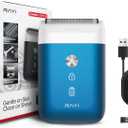 Portable Electric Razor for Men with 8,000 RPM Dual Floating Blade, 1H Charge for 60 Days, Type-C, IPX7 & Anti Pinch, Design for Daily/Travel Use, Electric Foil Shavers for Face, Navy