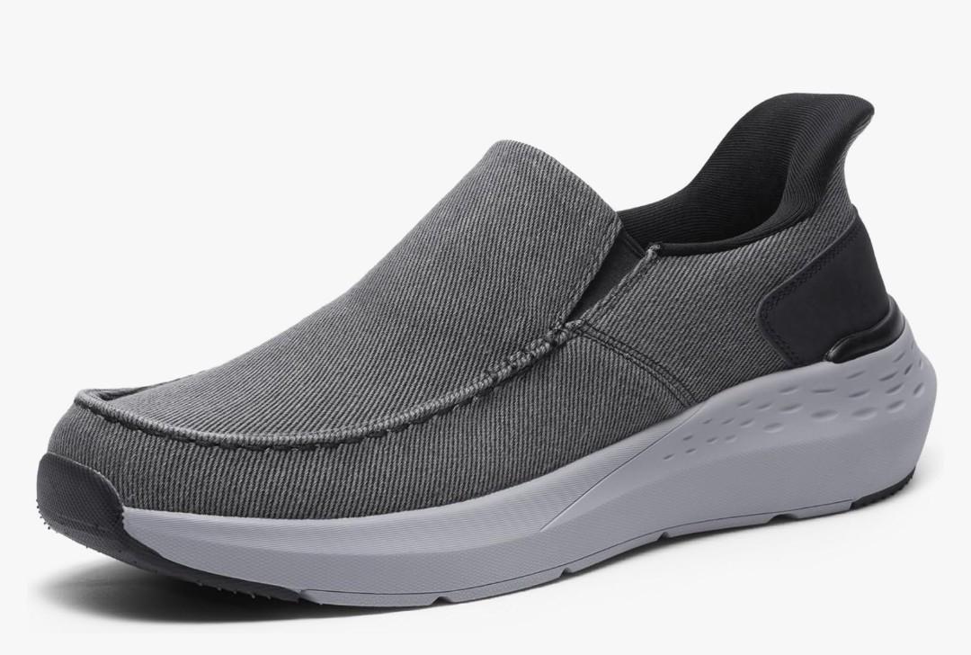 Bruno Marc Men's Hands Free Slip on Loafers Casual Sneakers Canvas Walking Shoes Size 10.5