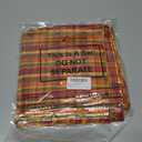 Tegeme Set of 12 Fall Gingham Cloth Napkins 18 x 18 Inches Checkered Plaid Dinner Napkins Washable Polyester Fiber Stain Resistant for Autumn Harvest Thanksgiving