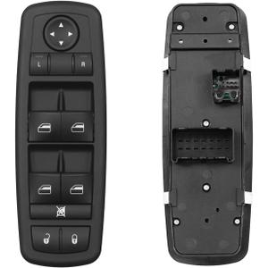 Master Power Window Switch Front Left Driver Side | 3 PINS + 0 PIN | Replacement for 2008-2009 Chrysler Town & Country Dodge Grand Caravan | Replaces# 4602535AG, 4602535AF, 4602535AC, 901-401R