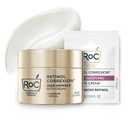 RoC Deep Wrinkle Rich Cream, Fragrance Free, Daily Anti-Aging Firming Cream For Persistent Dryness & Younger-Looking Skin For Women & Men, With Line Smoothing Eye Cream Packette, 1.7oz