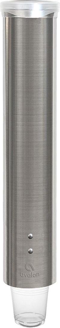 Avalon Stainless Steel Adjustable Pull Type Cup Dispenser, Fits Most Sized Cups, Dent Proof, Fingerprint Resistant