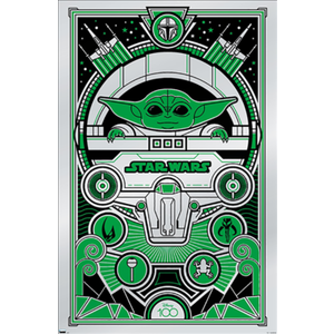 Poster – Disney 100th Star Wars Decor – Luxe Grogu, 22x34, Pack of 2