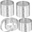 14 Pcs 3 Inch Tart Rings,Stainless Steel Crumpet Ring,Round Mousse Cake Ring Metal Pastry Mold for Baking Cooking Pastries