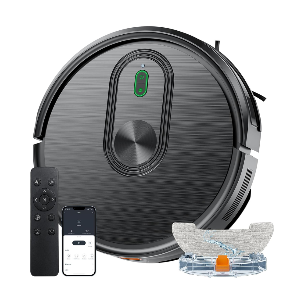 Robot Vacuum and Mop Combo, 2 in 1 Mopping Robotic Vacuum with Schedule, App/Bluetooth/Voice, Max Suction 3200Pa, Self-Charging Robot Vacuum Cleaner, Slim, Ideal for Pet Hair, Hard Floor, Carpet