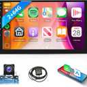 2G+64G Android Car Stereo Double Din Wireless Carplay Android Auto, Rimoody 9 Inch Touchscreen Car Radio 2 Din with GPS Navigation Bluetooth FM HiFi WiFi USB + AHD Backup Camera