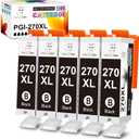 Miss Deer 270 PGBK Ink Cartridge 3-Pack, Compatible Replacement for Canon PGI-270XL PGI270 PGI270XL for PIXMA MG6820 TS9020 TS6020 MG7720 MG6821 TS5020 TS8020 MG5720 MG5722 Printer (5 Large Black)