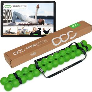 SPINEFITTER by SISSEL Green | Massager for Back & Balance | Back Trainer relieves Tension and blockages Ideal for Pilates and Yoga | to Relax The Spine | for Home & Practice