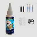 Eastyle Super Glue Gel Clear: 2oz/60ml Large Capacity, Strong All Purpose Adhesive for Plastic Metal Wood Rubber, Waterproof Flexible Non-Yellowing, Instant Bond for Home Repair Crafts, 1 Pack