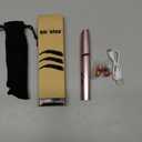 Eyebrow Trimmer for Women, Rechargeable Eyebrow Hair Remover, Painless Electric Razor with 2 x Replacement Heads, Eye Brow and Face Epilator Hair Removal (Rose Gold)