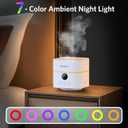 Air Purifier and Humidifier Combo for Bedroom, Covers Up to 200ft, H13 True HEPA Filter, 400ML Water Tank, Quiet Cool Mist Top Fill Essential Oil Diffuser for Baby, Pet Room, APP Control