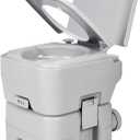 YITAHOME Portable Toilet, Camping Toilet, Travel RV Toilet,5.3 Gallon Detachable Waste Tank, Double Water Spouts, Portable Toilet for Camping, Hiking, Hunting, Boating, Gray