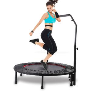 Rebounder Trampoline for Adults, 40"/50" Foldable Spring Fitness Trampoline - 450 lbs Capacity, Quiet & Stable Indoor/Outdoor Exercise Equipment for Cardio Workout Rebounder Trampoline for Adults, 40"/50" Foldable Spring Fitness Trampoline - 450 lbs Capacity, Quiet & Stable Indoor/Outdoor Exercise Equipment for Cardio Workout
