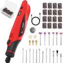 TOOLSPACE 4V Cordless Rotary Tool Kit with 69 Accessories, 6 Variable Speeds and USB Charging, Ideal for Carving, Engraving, Sanding, Polishing and Cutting